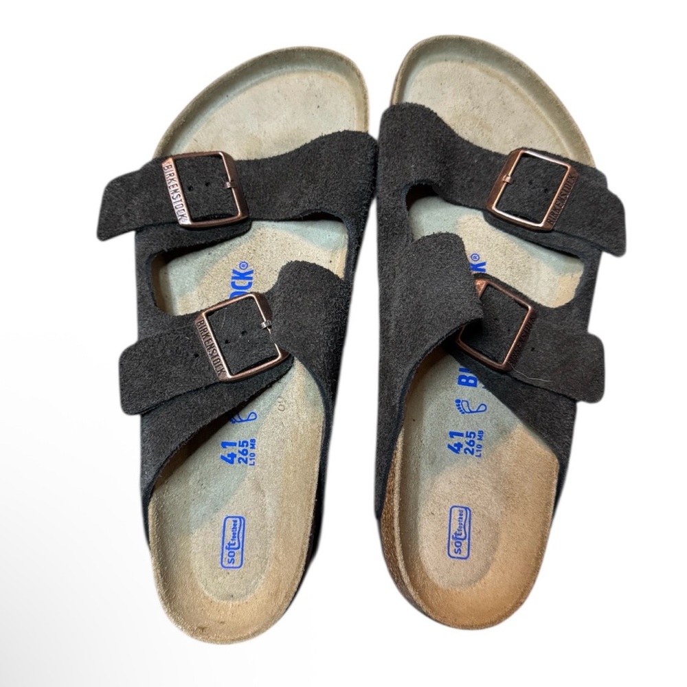 Birkenstock Arizona soft footbed suede leather sandals - mocha size 41 nwot
